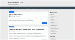 Desktop Screenshot of mehmetemineker.com